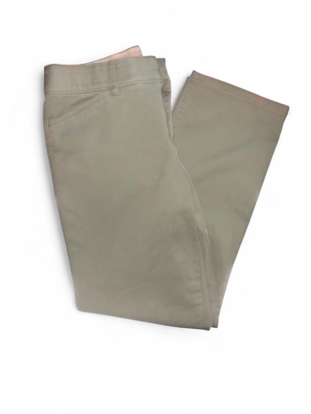 Vintage Women's Straight Leg Pants in Olive - Classic Everyday Style
